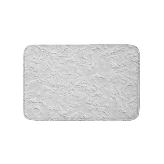Abstrakter, weißer Stein, einfarbig Badematte (Vorderseite)