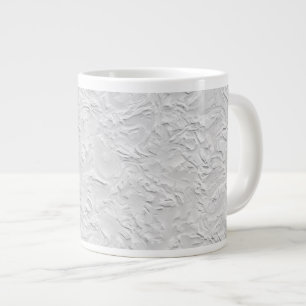 Abstrakter, weißer Stein, einfarbig Jumbo-Tasse
