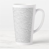 Abstrakter, weißer Stein, einfarbig Milchtasse (Rechts)