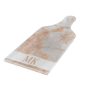 Abstrakter weißer und rosa Agate-Marmorwirbel Schneidebrett