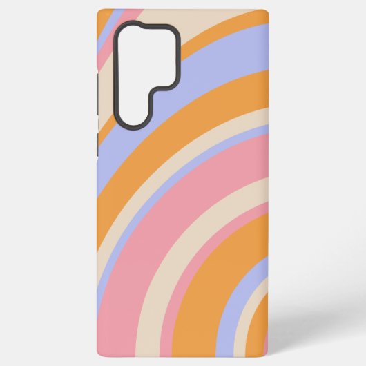 abstrakter Wellenfarbschwung Samsung Galaxy Hülle (Rückseite)