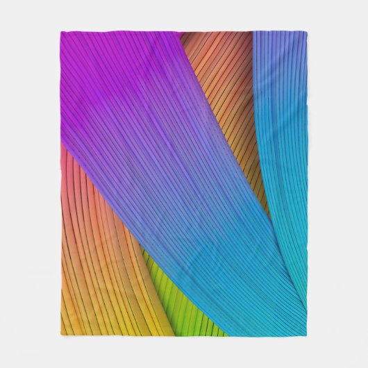 Abstrakter Wellenhintergrund. 3D-Abbildung.3d, 3d Fleecedecke (Vorderseite)