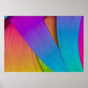 Abstrakter Wellenhintergrund 3D-Abbildung.3d, 3d i Poster