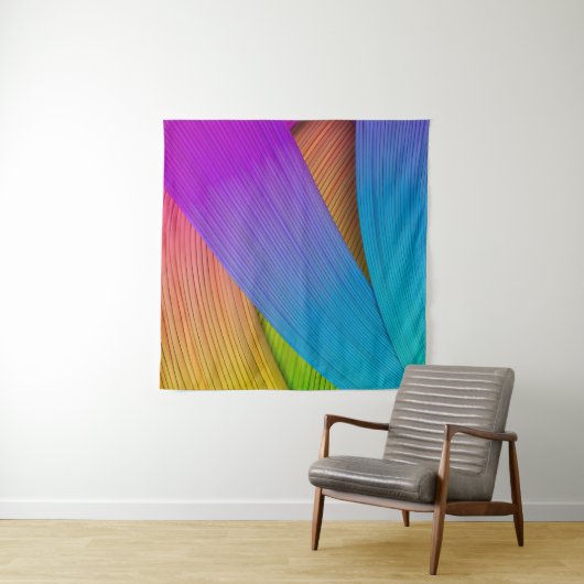 Abstrakter Wellenhintergrund 3D-Abbildung.3d, 3d i Wandteppich (Beispiel)