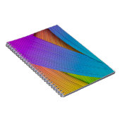 Abstrakter Wellenhintergrund. 3D-Abbildung.3d, 3d Notizblock (Rechte Seite)