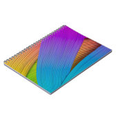 Abstrakter Wellenhintergrund. 3D-Abbildung.3d, 3d Notizblock (Linke Seite)
