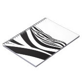 Abstrakter Wellenhintergrund. optische 3D-Illusion Notizblock (Linke Seite)