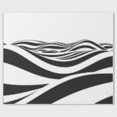 Abstrakter Wellenhintergrund. optische 3D-Illustra Geschenkpapier (Flach)