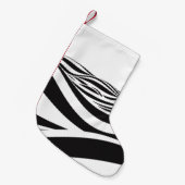 Abstrakter Wellenhintergrund. optische 3D-Illustra Kleiner Weihnachtsstrumpf (Vorderansicht (hängend))