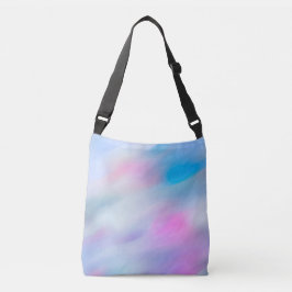 Abstrakter WelleWatercolor Mehrfarben Tasche