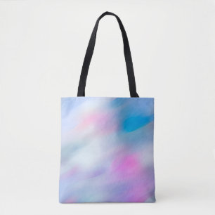 Abstrakter WelleWatercolor Mehrfarben Tasche