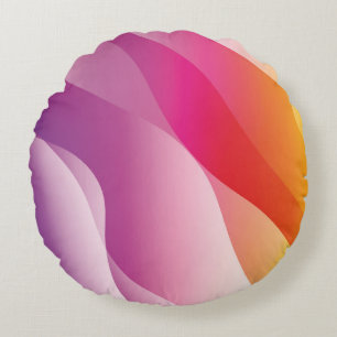 Abstrakter welliger Hintergrund. Illustration mit Rundes Kissen