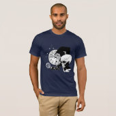 Abstrakter Weltraumaffe T-Shirt (Vorne ganz)