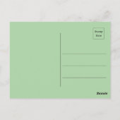 Abstrakter Whimsikvogel auf Baumzweig Postkarte (Rückseite)