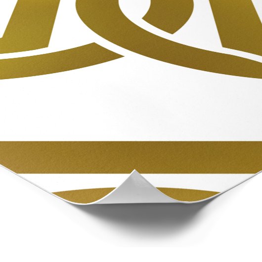 Abstrakter, wiederholbarer Hintergrund der goldene Poster (Ecke)