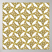 Abstrakter, wiederholbarer Hintergrund der goldene Poster (Vorne)