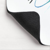 Abstrakter Wild Parrot Paint-Spritzer Mousepad (Ecke)