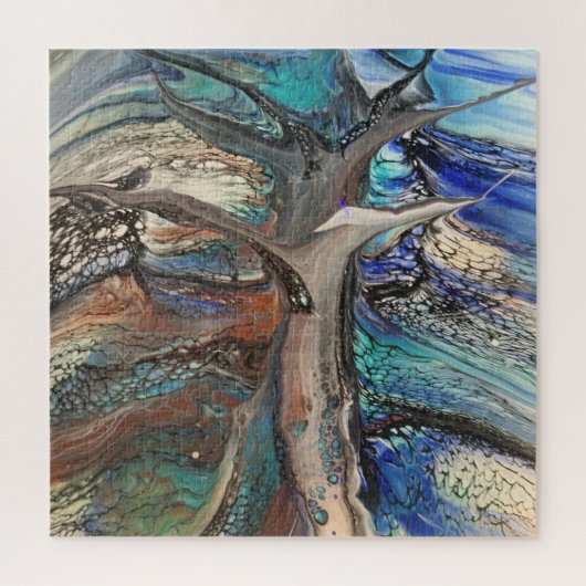 Abstrakter Wildbaum Puzzle (Vertikal)