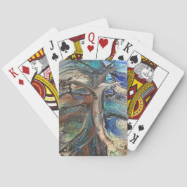 Abstrakter Wildbaum Spielkarten