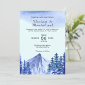 Abstrakter Winter-Einladungskarte Vector Einladung (Stehend Vorderseite)