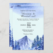 Abstrakter Winter-Einladungskarte Vector Einladung (Vorne/Hinten)