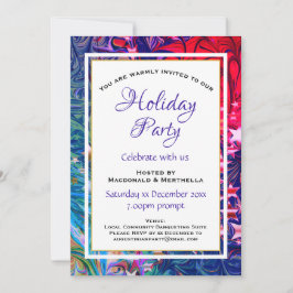 Abstrakter Winter | Feierliche Weihnachtsfeier Einladung