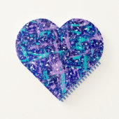 Abstrakter Winter Notizblock (Rückseite)