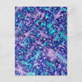 Abstrakter Winter Postkarte (Vorderseite)