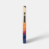 Abstrakter Wirbel aus Wärme und Tiefe iPhone Hülle (Linke Seite)