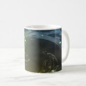 Abstrakter Wirbel Kaffeetasse (VorderseiteRechts)