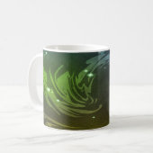Abstrakter Wirbel Kaffeetasse (Vorderseite Links)