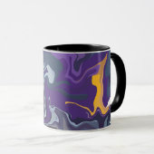 Abstrakter wirbelnder Fluss der Farben Tasse (VorderseiteRechts)