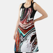 Abstrakter wirbelnder Hintergrund. Flüssige Farbte Schürze (InSitu)