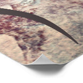 Abstrakter Wolf Print Poster (Ecke)