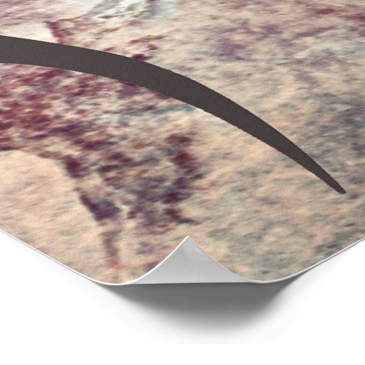 Abstrakter Wolf Print Poster (Ecke)