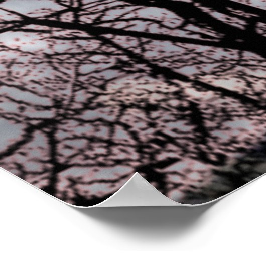 Abstrakter Wolfsbaum Poster (Ecke)