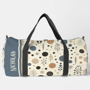 Abstrakter Woodland-Benutzername Duffle Bag