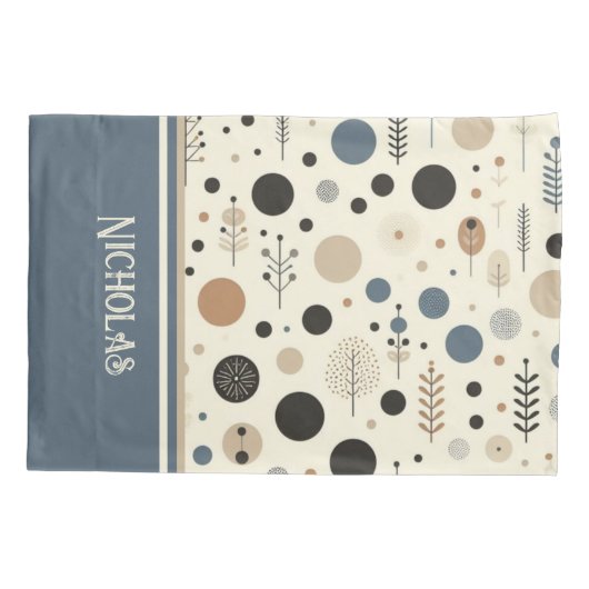 Abstrakter Woodland-Benutzername Kissenbezug (Rückseite-Links)