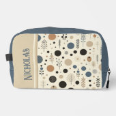 Abstrakter Woodland-Benutzername Waschbeutel (Vorderseite)