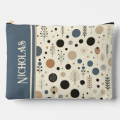 Abstrakter Woodland-Benutzername Zubehörtasche (Vorderseite)