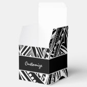 Abstrakter Würfel für Schwarz-Weiß-Stämme Geschenkschachtel (Geöffnet)
