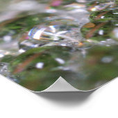 Abstrakter zarter Löwenzahn Poster (Ecke)