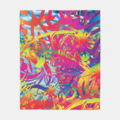 Abstrakter Zaubergarten Fleece Blanket (Vorderseite)