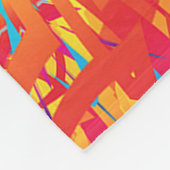 Abstrakter Zaubergarten Fleece Blanket (Ecke)