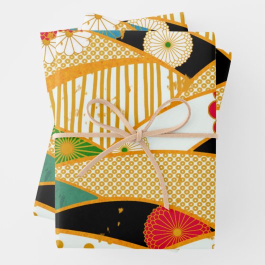 Abstrakter Zaubergarten Geschenkpapier Set (Beispiel)