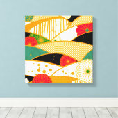 Abstrakter Zaubergarten Leinwanddruck (Insitu (Holzboden))