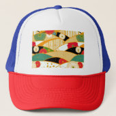 Abstrakter Zaubergarten Truckerkappe (Vorderseite)