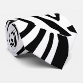 ABSTRAKTER ZEBRA-ENTWURF KRAWATTE (Gerollt)