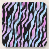 Abstrakter Zebra Stripes Cork Untersetzer (Vorderseite)