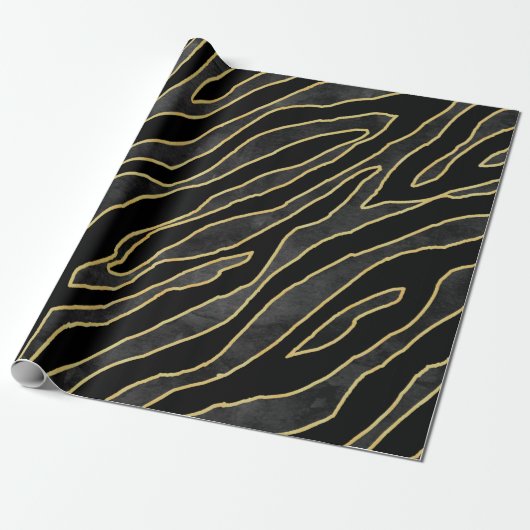 Abstrakter Zebrastreifen. Abbildung Geschenkpapier (Ungerollt)